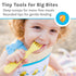 Set 4x4 Set Set 8-5.8" 1.2" 0.2" Re-Play Toddler Forks and Spoons - Utensils for Kids - Dishwasher and Microwave Safe