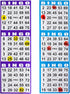 3 100 10 SEETOOOGAMES Bingo Paper Game Cards - Card - Books of Sheets