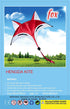 HENGDA KITE Red Fox Kite for Kids, Outdoor Fun Sports Single Line Kite with Flying Tools