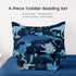 Set 4 Set Wake In Cloud - Dinosaur Toddler Bedding for Boys, Jurassic Dino World Sketch, Pieces Soft Crib Bed Including