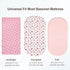 3 Pack Set david's kids Bassinet Sheets, Ultra Soft Breathable Comfortable Baby Sheet for Boys Girls Neutral, Univeral