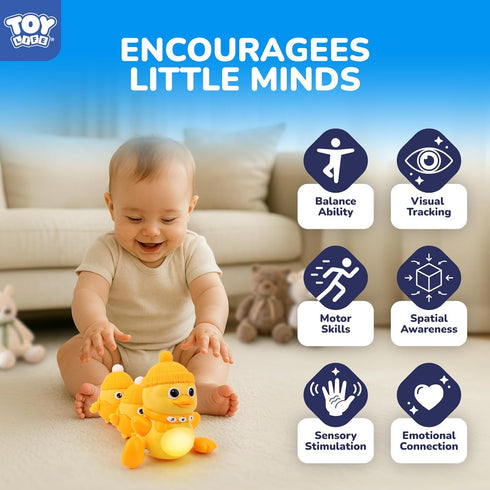 Tummy 6-12 Set 1 TOY Life Baby Time Toys Months Musical Crawling Toys Dancing Duck Toy with Mama & Baby Ducklings