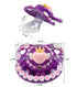 Dummy CutiePlusU Adult Sized Pacifier for Adult-Big Shield DIY Handmade-Little Princess Darkpurple