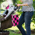 SyXIOP Buffalo Plaid Check Black Peach Reusable Changing pad Portable with Tissue Pocket Changing pad for Changing