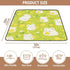 EtherSpher 1-Piecing 50'' 50''alfombras Cartoon Hamster Fluorescent Green Soft Padded Baby Girl Play mat for Indoor