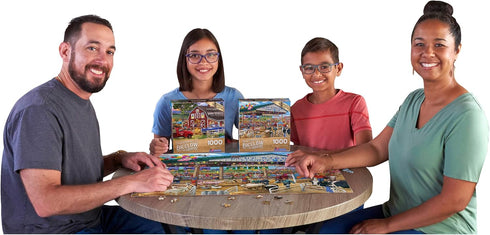 RoseArt Chris Bigelow Blue Ribbon County Fair, 1000 Piece Jigsaw Puzzle for Adults