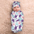 Sanghing Sets Sea Turtle Ocean Coastal Newborn Swaddle Blankets Baby Stuff Soft Swaddling Blanket with Beanie Gifts