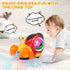 Electronic Luminous Crab Toy, Cute Crab Toys for Toddler Crawling Toy with Music and Light Interactive Sensory Toys