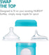 6 3 Count Boon Nursh Silicone Sippy Cup Lid - Convertible Transitional Sippy Spouts for Nursh Baby Bottles - Sippy Cup