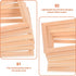 Exceart 6Pcs Wooden Dollhouse Furniture, Miniature Photo Frame DIY Dollhouse Decor