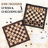 Set 12'' Set 2 1 2 Sets Peradix Wooden Chess for Kids Magnetic Checkers Chess Board Game in with Drawer, Unique Chess