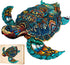 Wooden Puzzles for Adults, Sea Turtle Jigsaw Puzzles, Unique Animal Shape Wood Cut Puzzles for Turtle Lovers