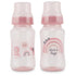 Premium 2-Pack Baby Bottles - 11 Ounce, Hourglass Shape, Fun Boys and