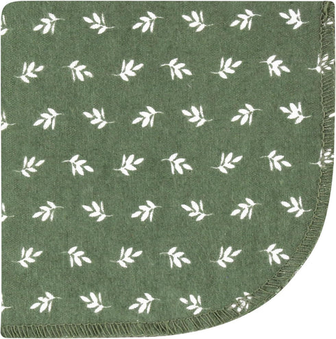 10Pk, Hudson Baby Unisex Baby Flannel Washcloths, Eucalyptus One Size