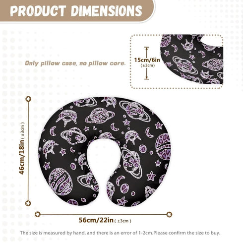 Kathyboom Planets Nursing Pillow Cover, Ultra Soft Replacement Pillowcase for Nursing Pillow, Durable Breastfeeding