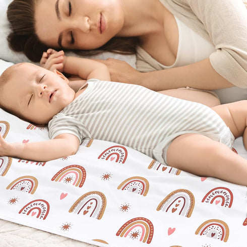 31"x40" ROCCED Baby Bed Pad Waterproof Washable Reusable Large Toddler Mattress Protector Incontinence Pads Sheet Cover