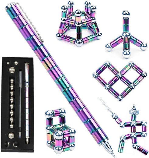 JYlanglin Magnetic Fidget Toy Pen - Christmas gifts for teensStocking stuffersDecompression Gift for