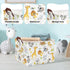 Clastyle Rectangular Baby Storage Basket, Large Collapsible Kid Toy Bin, Nursery Classroom Books Shelf, Giraffe Lion