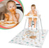 10 40"x47" Minimono Baby Splat Mat for Under High Chair - Pcs Disposable and Waterproof Splash Mats - Multipurpose