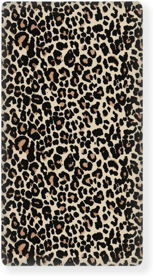 Streeyiu Brown Leopard Baby Crib Sheets for Boys Girls Animal Print Fitted Crib