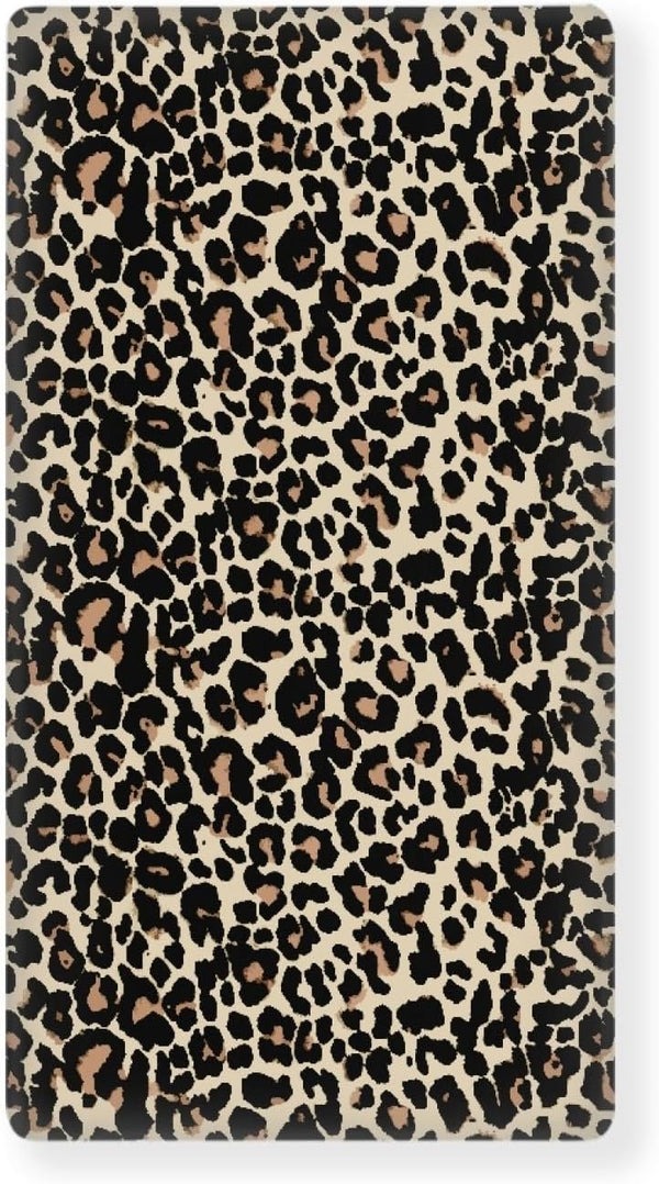 Streeyiu Brown Leopard Baby Crib Sheets for Boys Girls Animal Print Fitted Crib
