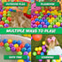 100 Count Pack Sunny Days Entertainment Multi Colored Play Balls Phthalate and BPA Free Non-Toxic Crush Proof Plastic