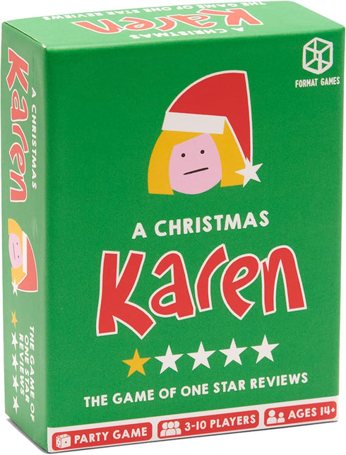 A Christmas Karen Party Game - Hilarious Bluffing Game with One-Star Reviews for Family Game Night, 3-10 Players