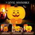 Dimmable Pumpkin Night Light for Kids Cute Jack O Lantern Halloween Decor Nightlight for Baby Nursery Toddler Squishy
