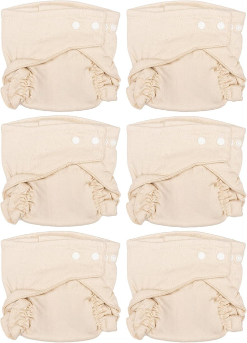 Osocozy Two Sized Fitted Cloth Diaper - 6 Count (Pack of 1)