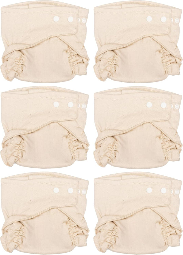 Osocozy Two Sized Fitted Cloth Diaper - 6 Count (Pack of 1)