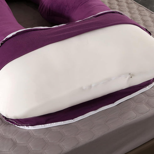 BATTOP Pregnancy Pillows for Sleeping,Full Body Pillow for Pregnancy Women with Removable Cover,Support