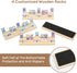 Set 4 12 Set 4 91 12 Set Mexican Train Dominoes with Wooden Trays/Racks, Double Dominos Travel with Domino Tiles