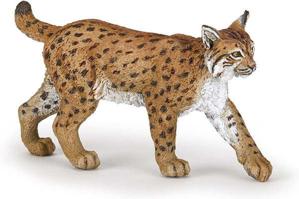 Papo Lynx Realistic Plastic Figurine - Hand Painted, Durable Wildlife Toy for Children, Gift Idea