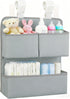 Hanging Diaper Organizer for Bassinet/Crib/Playpen/Playard Hold 80+ Diapers - Changing Table Diaper