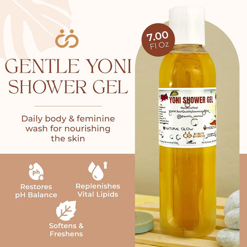 6 oz Ph Balance Feminine Wash - Vee Health & Yoni Wash Shower Gel- Use with Yoni Oil. Moisturizing Calendula, Mint
