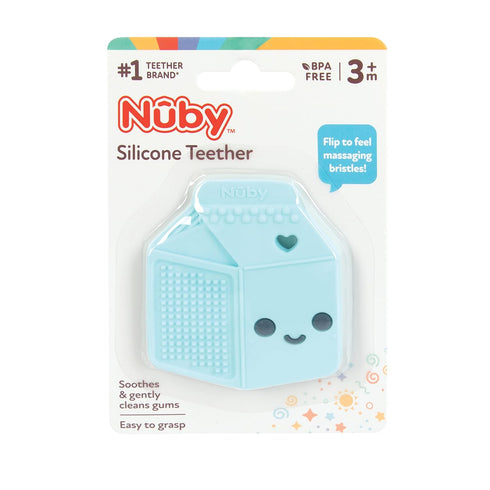 Nuby All Silicone Milk Carton Teether for 3+ Months