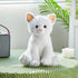 Houwsbaby LED Glowing Kitty Plush Toy - Light Up Cat Stuffed Animal, Night Lights Birthday Present for Kids, White, 12''