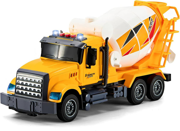 LerBao Large Cement Mixer Truck,Toys for 3 4 5 6 7 8 Year
