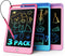 TEKFUN 3 Pack LCD Writing Tablet for Kids - 8.5 Inch Doodle Board, Reusable Drawing Tablet with Lanyard, Educational