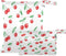Burbuja Cherry Wet Dry Bags for Baby Cloth Diaper 2 Pack, Waterproof Reusable