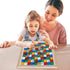Wooden Snakes and Ladders Game - Educational Board Game for Kids and Adults, Includes Counters & Dice