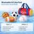0-12 4 0-3-6-9-12 1st 1 KMUYSL Baby Toys Months, My First Sports Bag Plush Toy - Sensory Balls Soft Toys with Crinkle