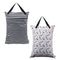 ALVABABY 2 Pack Large Wet Dry Bag Waterproof Hanging Cloth Diaper with