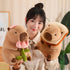 Cute Capybar Stuffed Animals with Wearable Toast Headset, Gifts for Kids (11 in Bread Capybar)