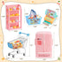 kapeiluo 165Pcs Mini Shopping Cart Basket Miniature Food Drink Toy Supermarket Metal Handcart Shelves Cash Register