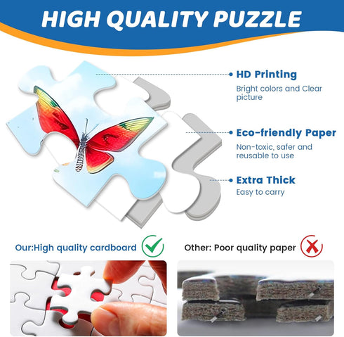 300 300 20.5 15 Pieces Puzzles for Adults | Lake House Jigsaw Puzzles | Large Piece Puzzle for Children Adults Seniors