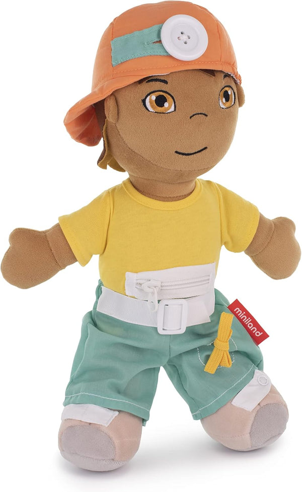 Miniland Educational Multicultural Fastening Dolls, Hispanic Boy