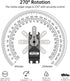 20KG High Torque RC Servo Motors, Waterproof Full Metal Gear Steering Servo for 1/6 1/8 1/10 1/12 RC Cars