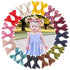 Yxiang 24PCS Velvet Hair Clips and Barrettes for Baby Girls, 4 inches Hair Bows, Non Slip Barrettes for Toddlers