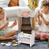 NUOBESTY Miniature Dollhouse Furniture Mini Crib Doll Cradle Decoration for Miniature Dollhouse Party Kit